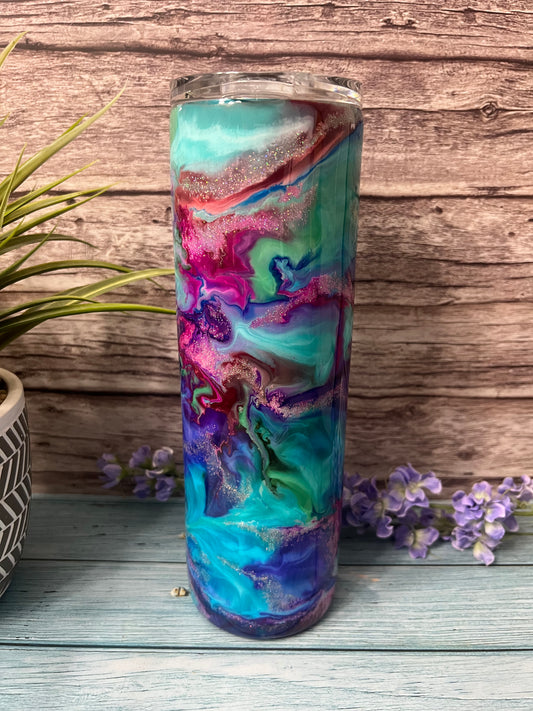 Ocean Pixie Tricks Handmade Custom Epoxy Tumbler