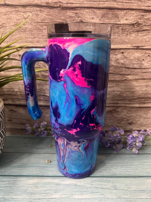 Cosmic Implosion Handmade Custom Epoxy Tumbler