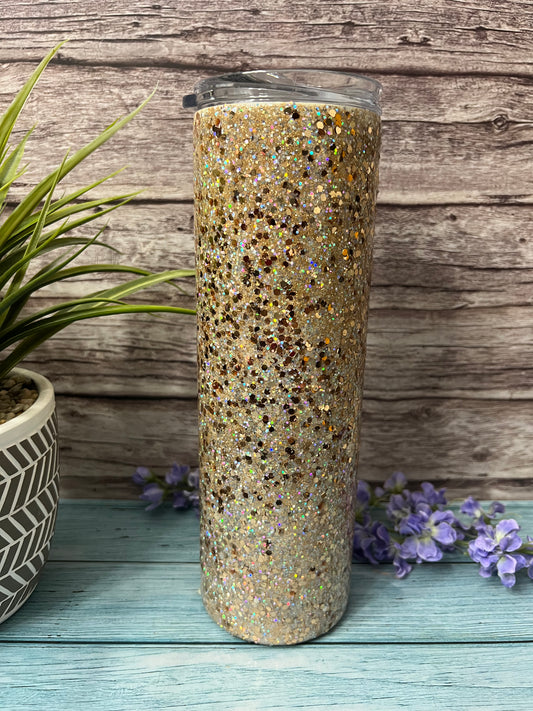 Roaring 20’s Chunky Glitter-30oz Skinny Tumbler-Pre Made