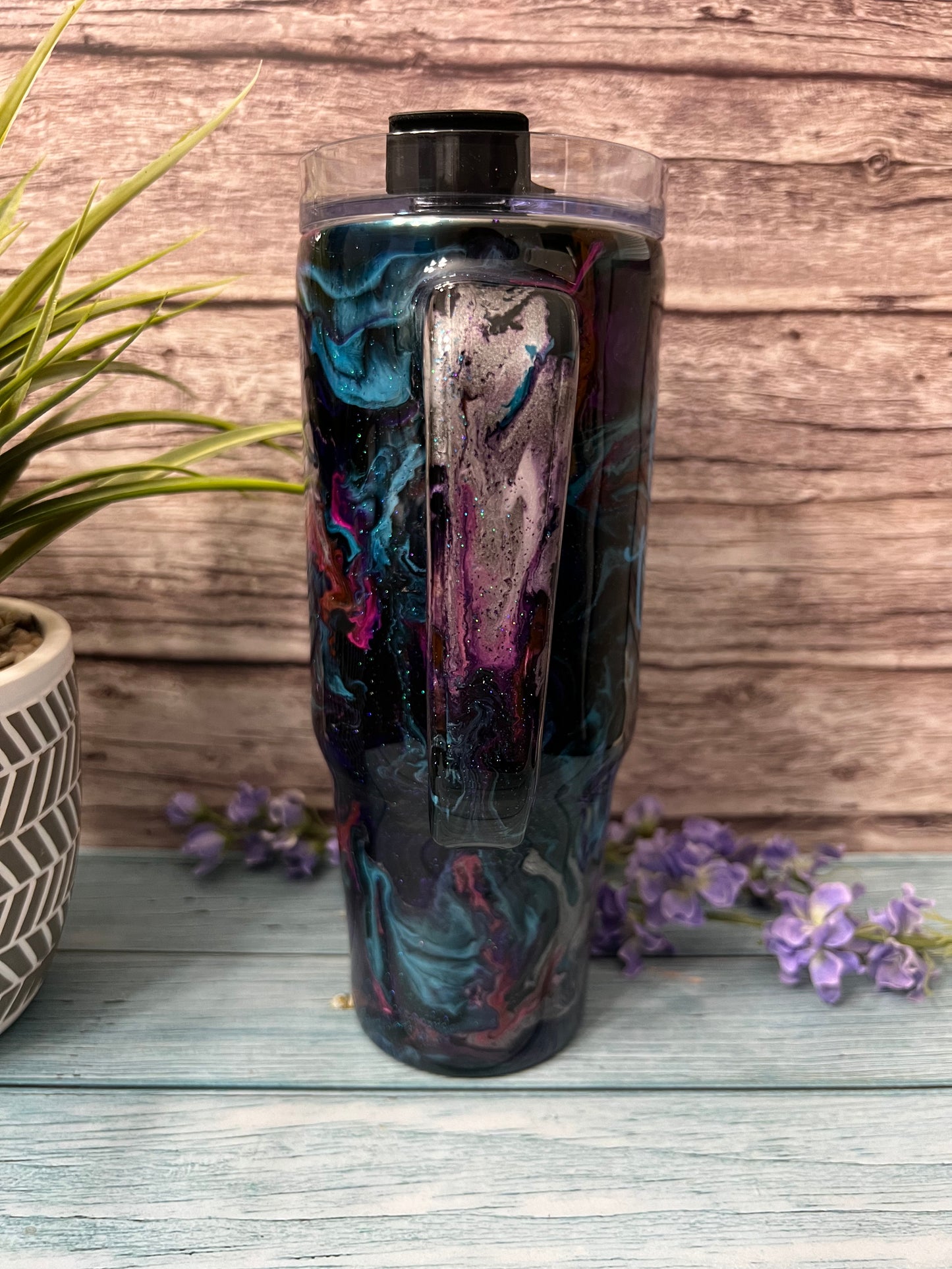 Cosmic Explosion Handmade Custom Epoxy Tumbler