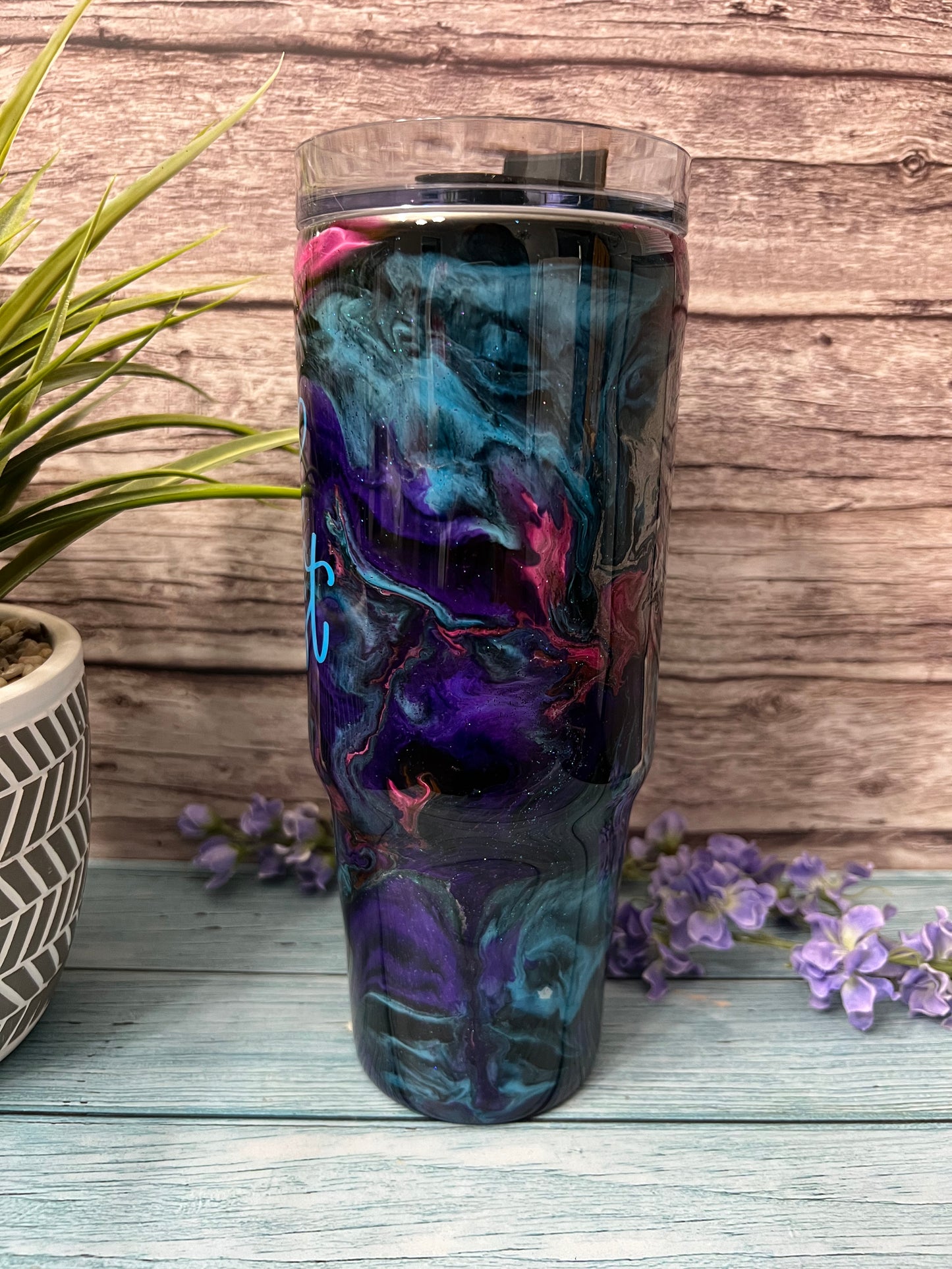 Cosmic Explosion Handmade Custom Epoxy Tumbler