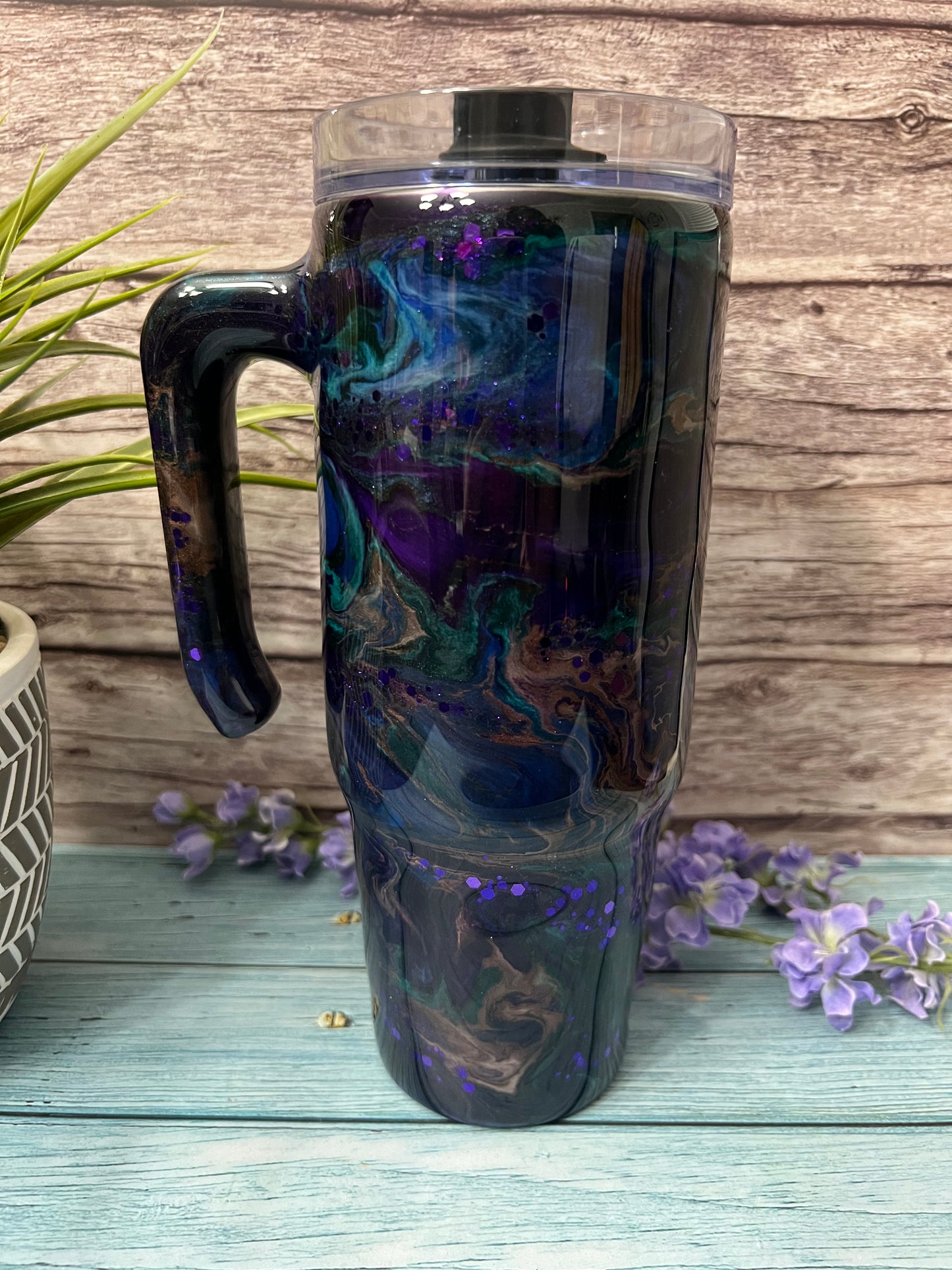 Scattered Dreams Handmade Custom Epoxy Tumbler