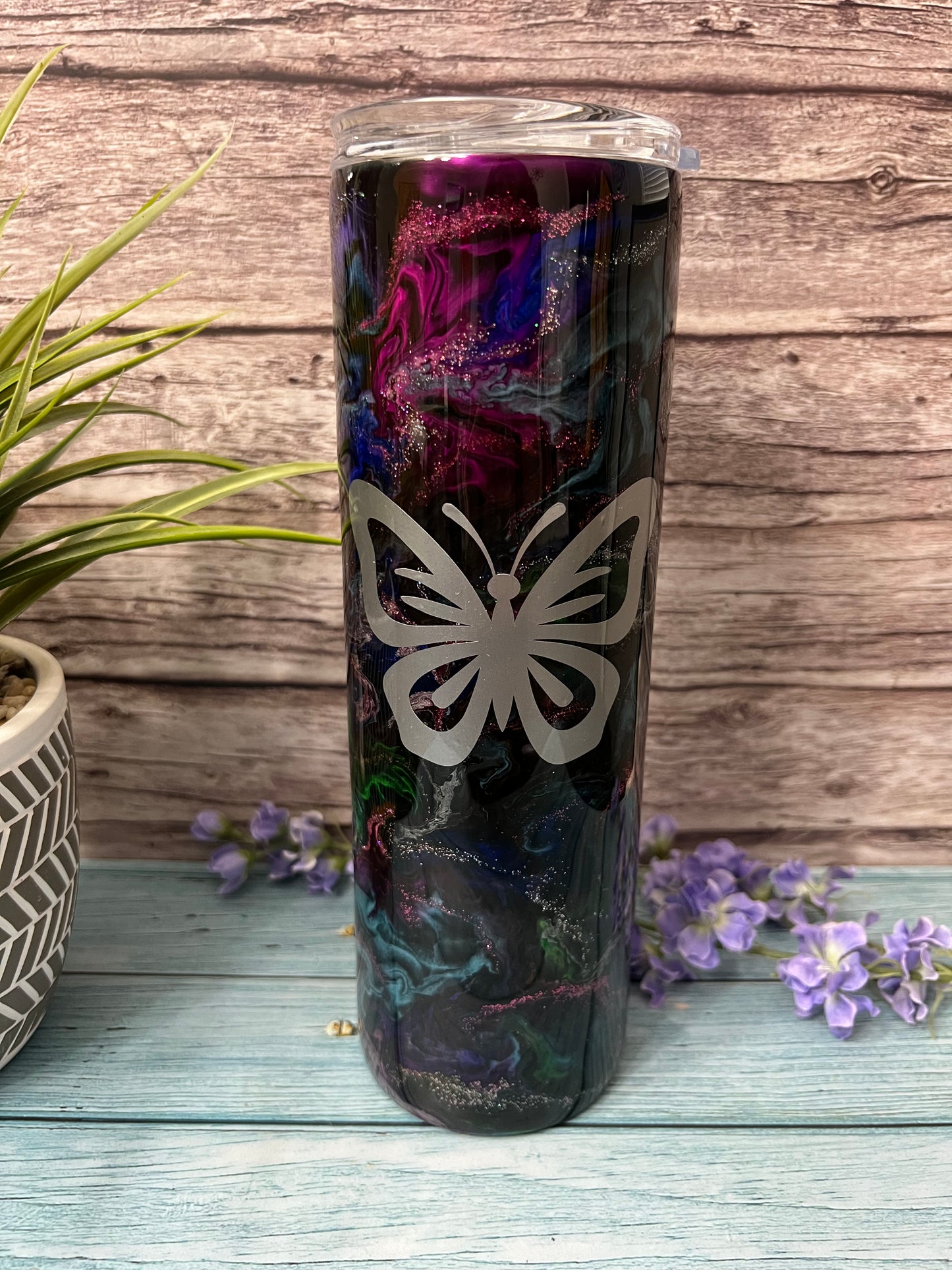 After Dark Handmade Custom Epoxy Tumbler