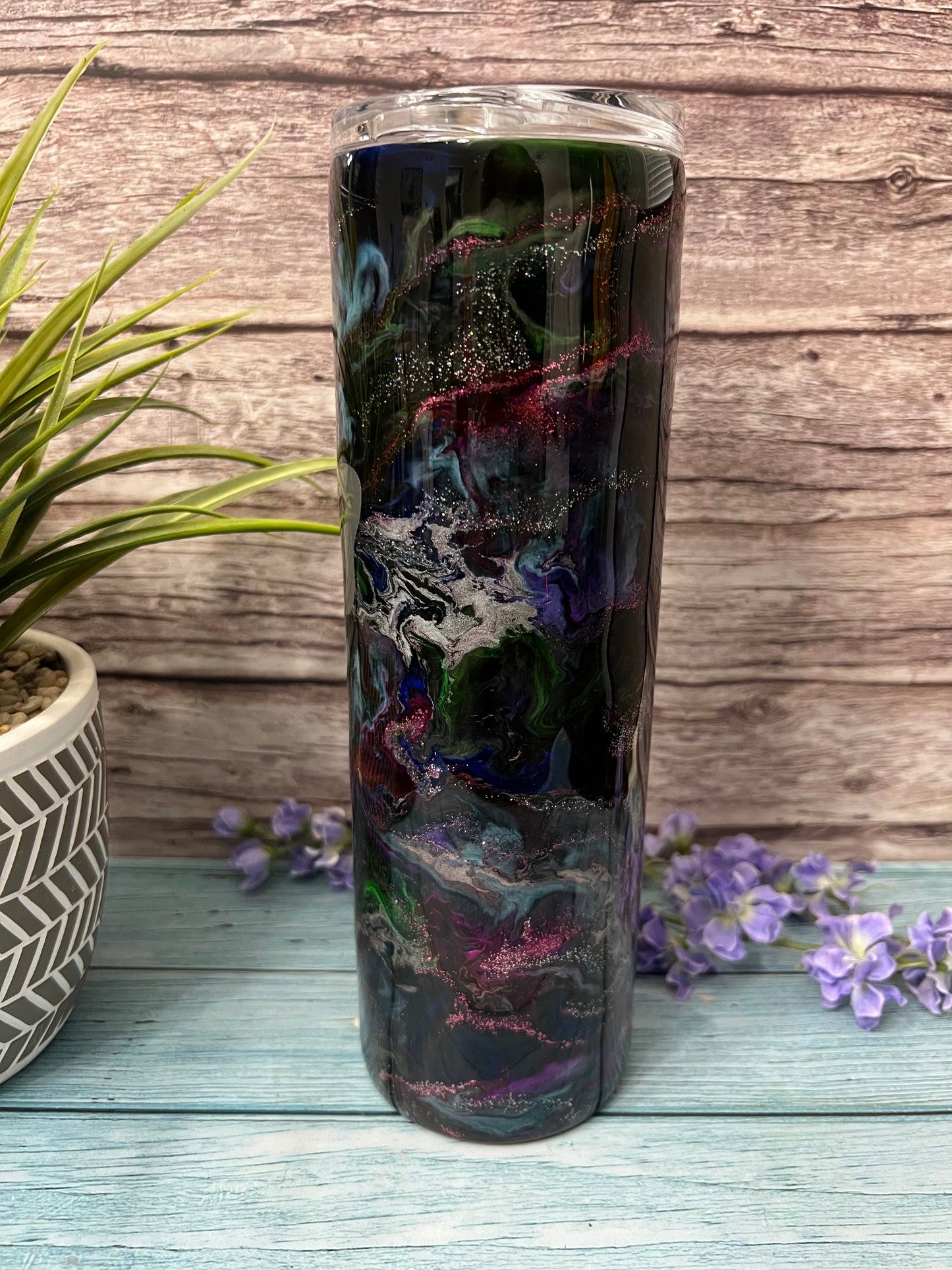 After Dark Handmade Custom Epoxy Tumbler