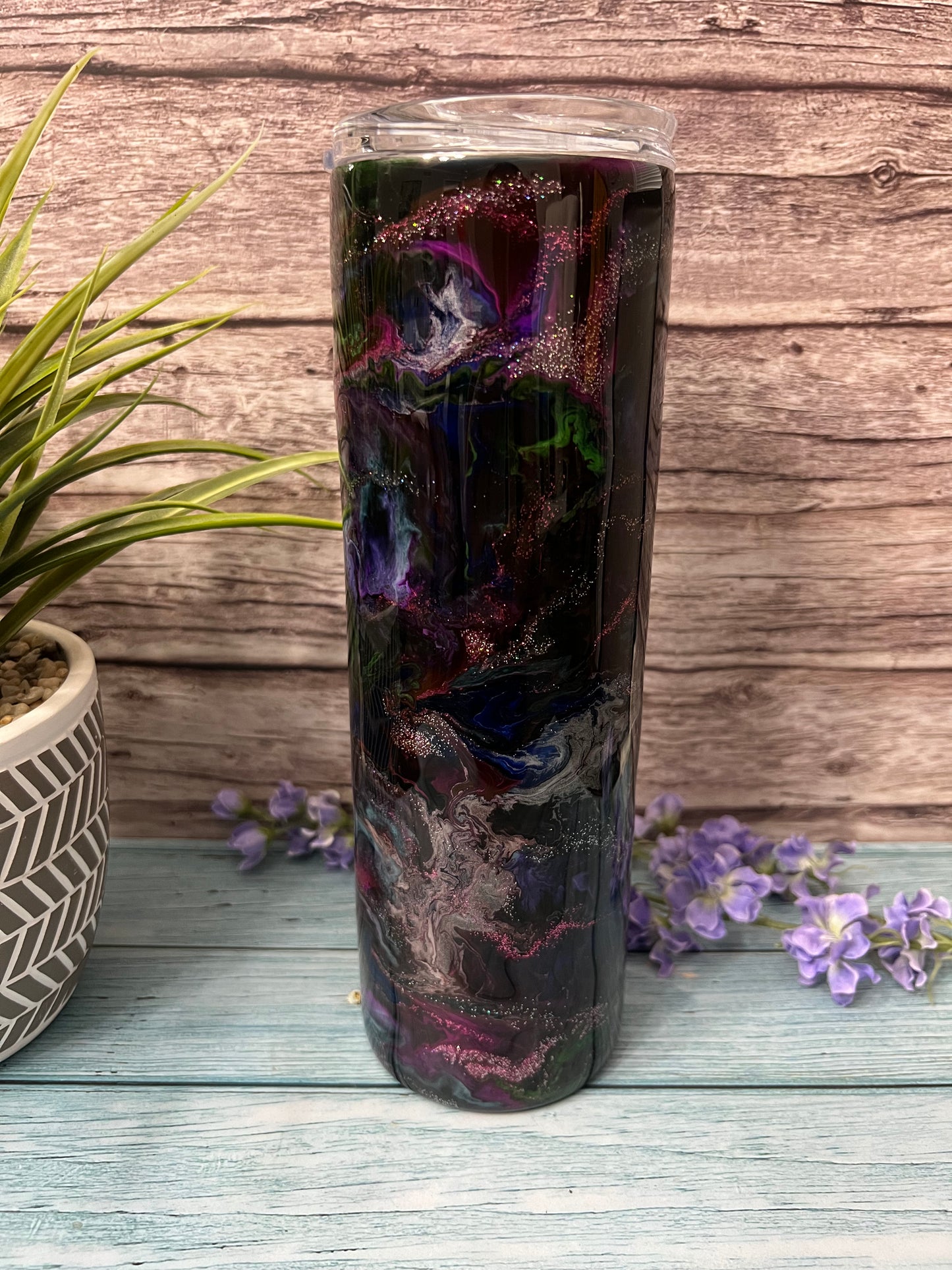 After Dark Handmade Custom Epoxy Tumbler