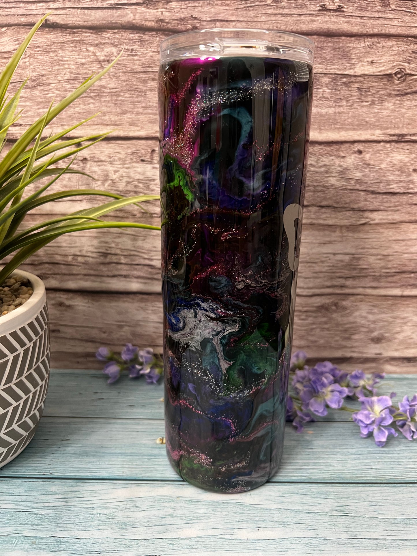 After Dark Handmade Custom Epoxy Tumbler