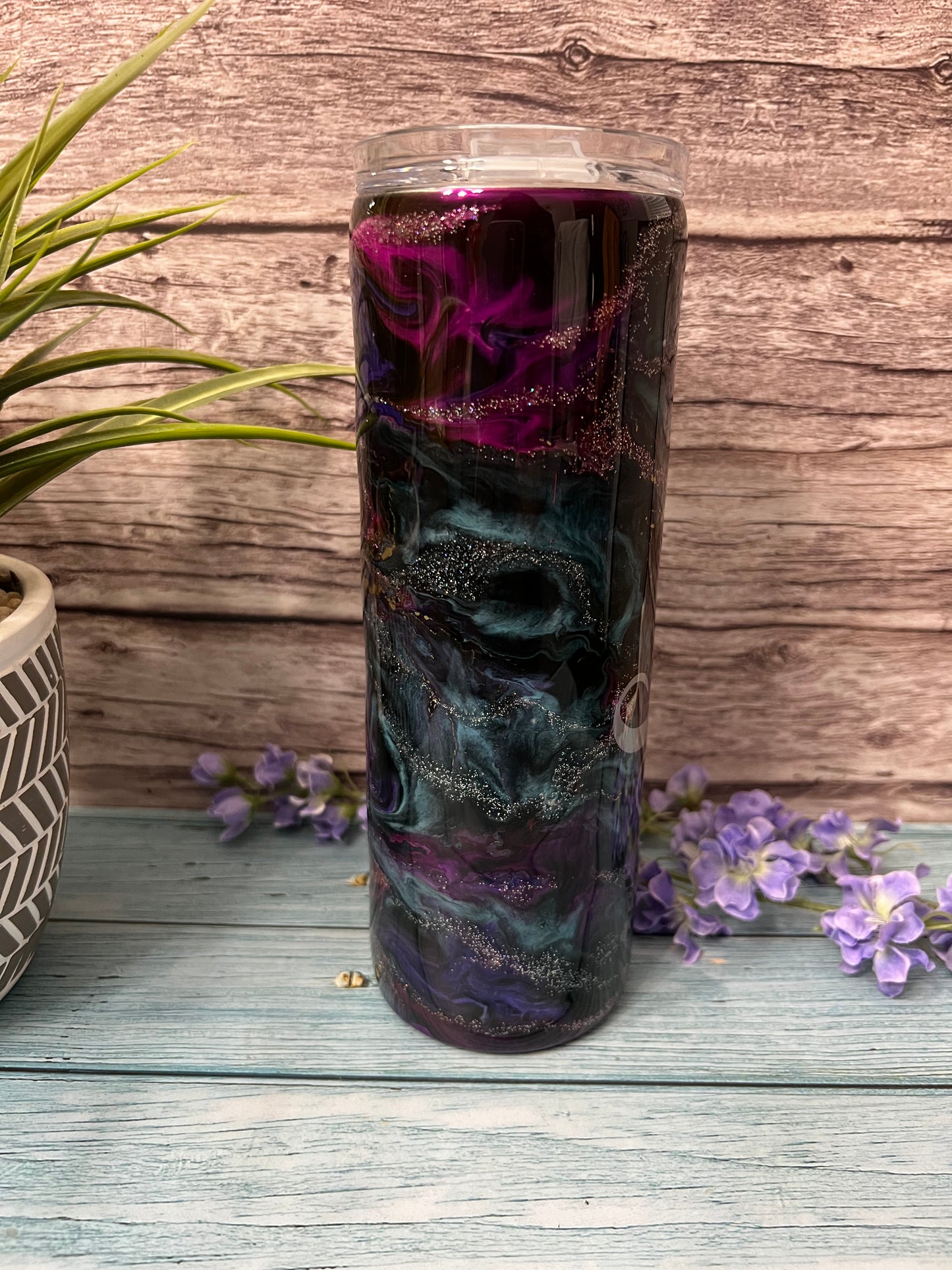 Midnight Bliss Handmade Custom Epoxy Tumbler