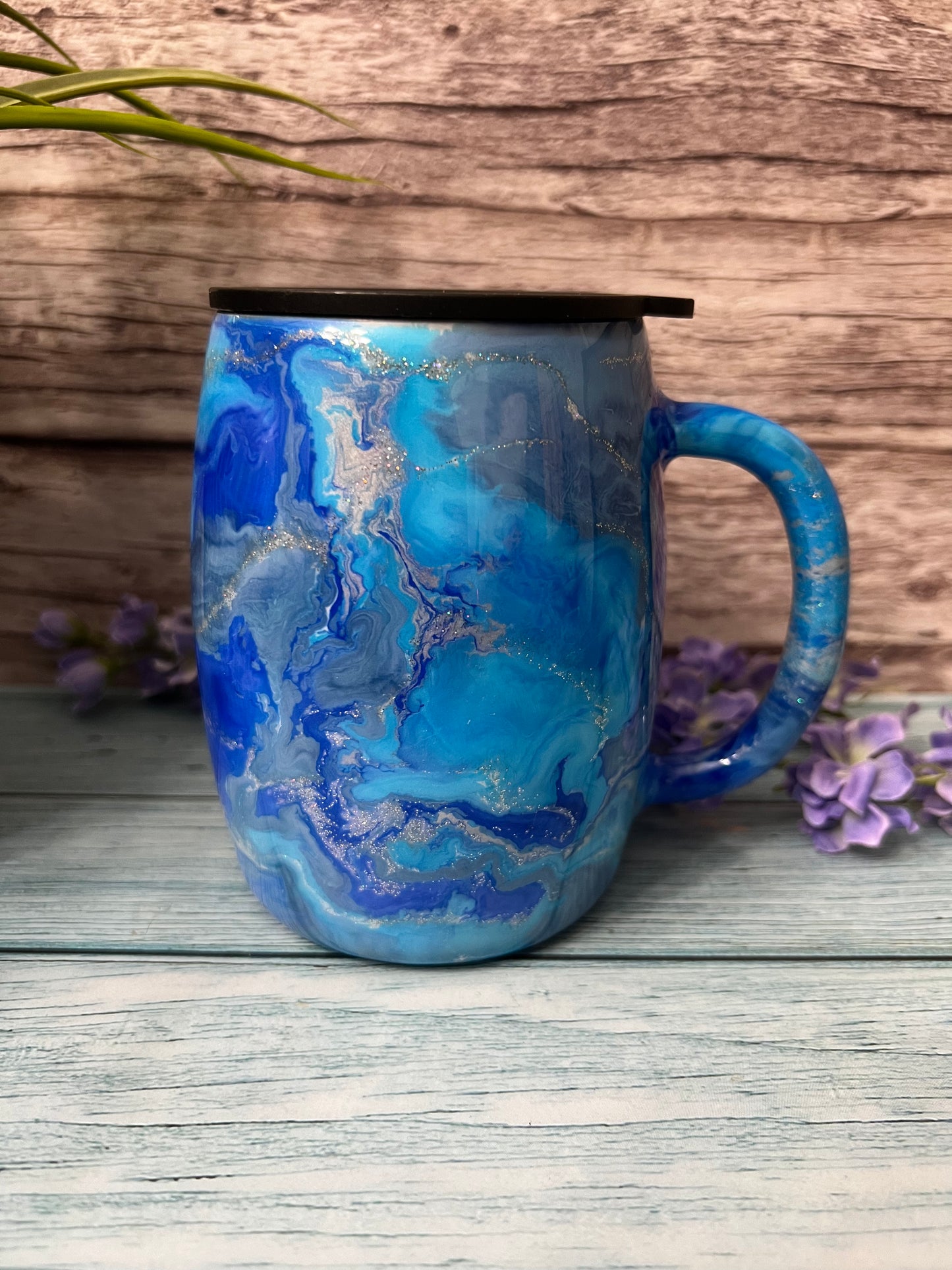 Blue Sea Handmade Custom Epoxy Tumbler