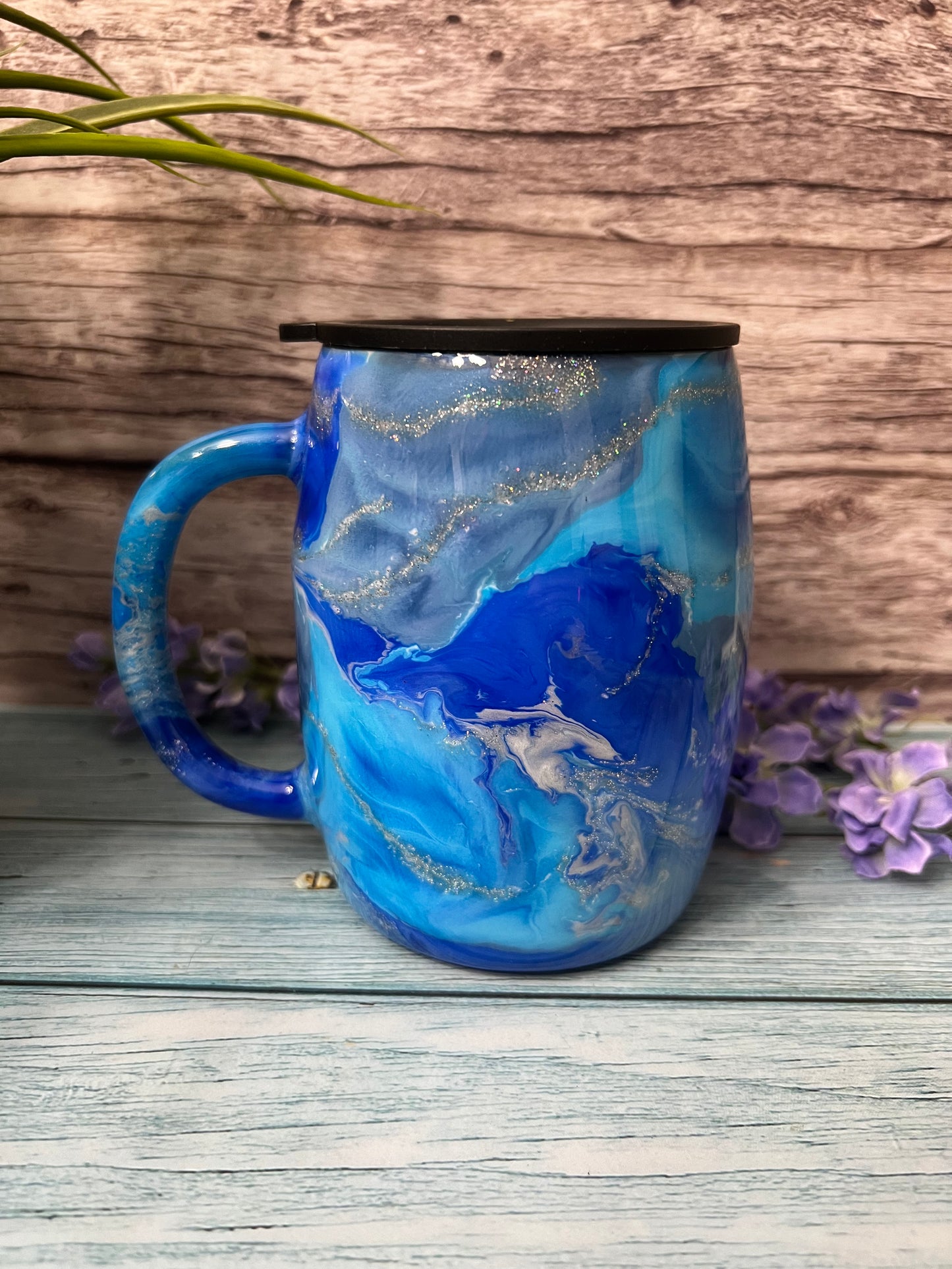 Blue Sea Handmade Custom Epoxy Tumbler