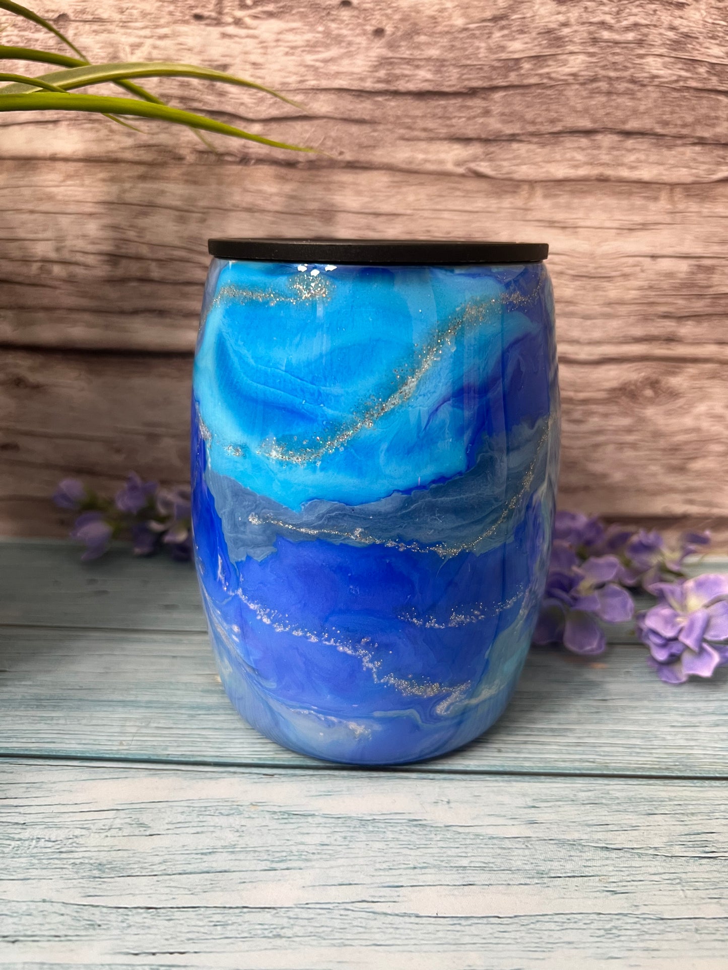 Blue Sea Handmade Custom Epoxy Tumbler