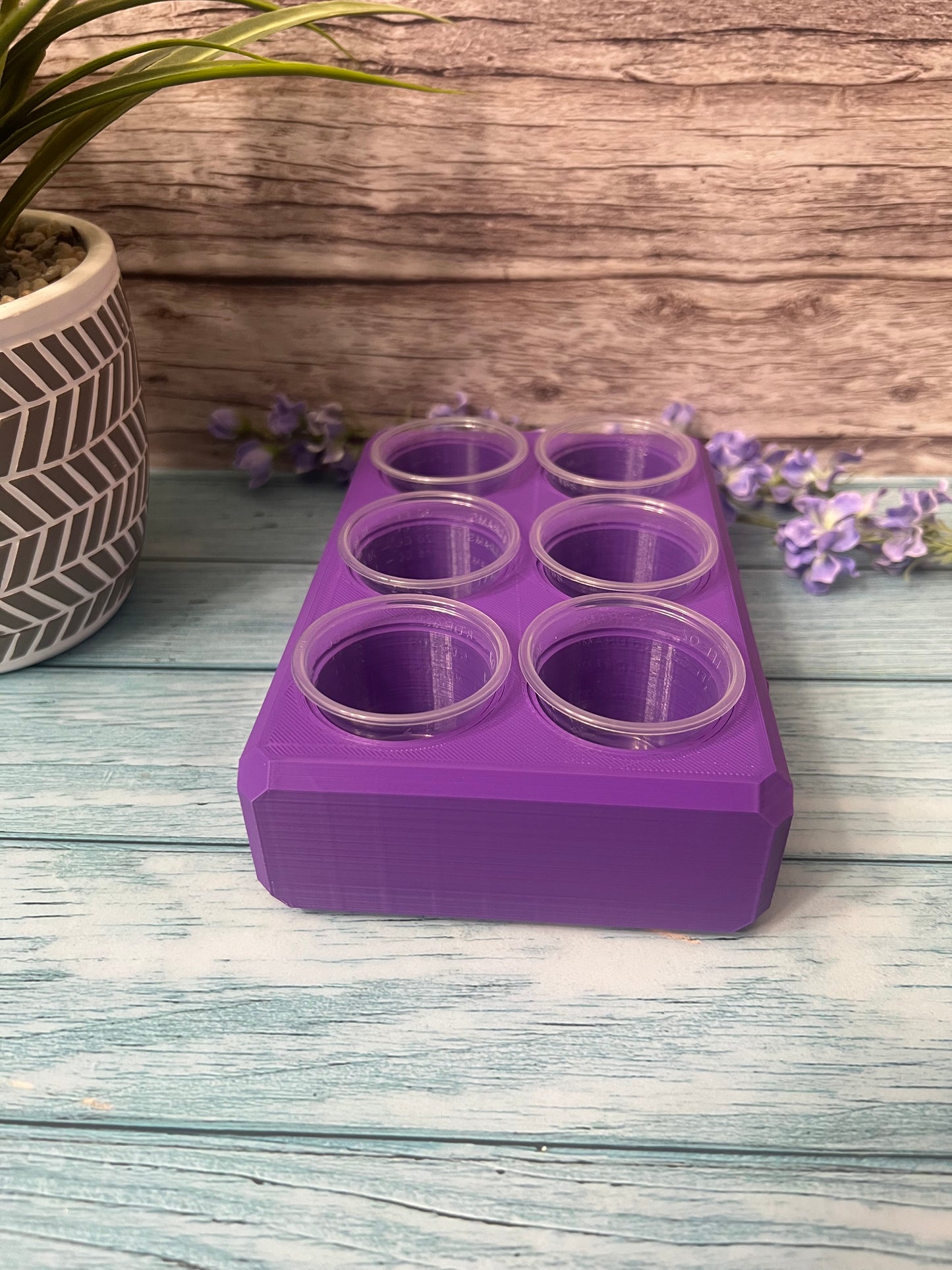 3D Printed Mixing Cup Holder -6 Count