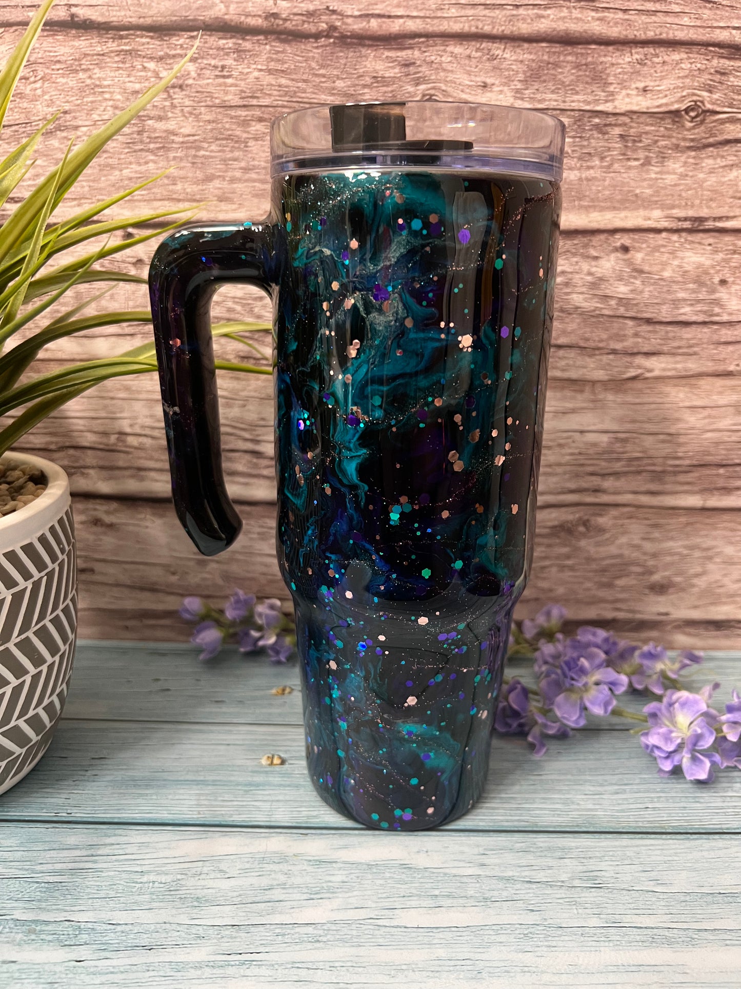 Jaded Sparkle Handmade Custom Epoxy Tumbler