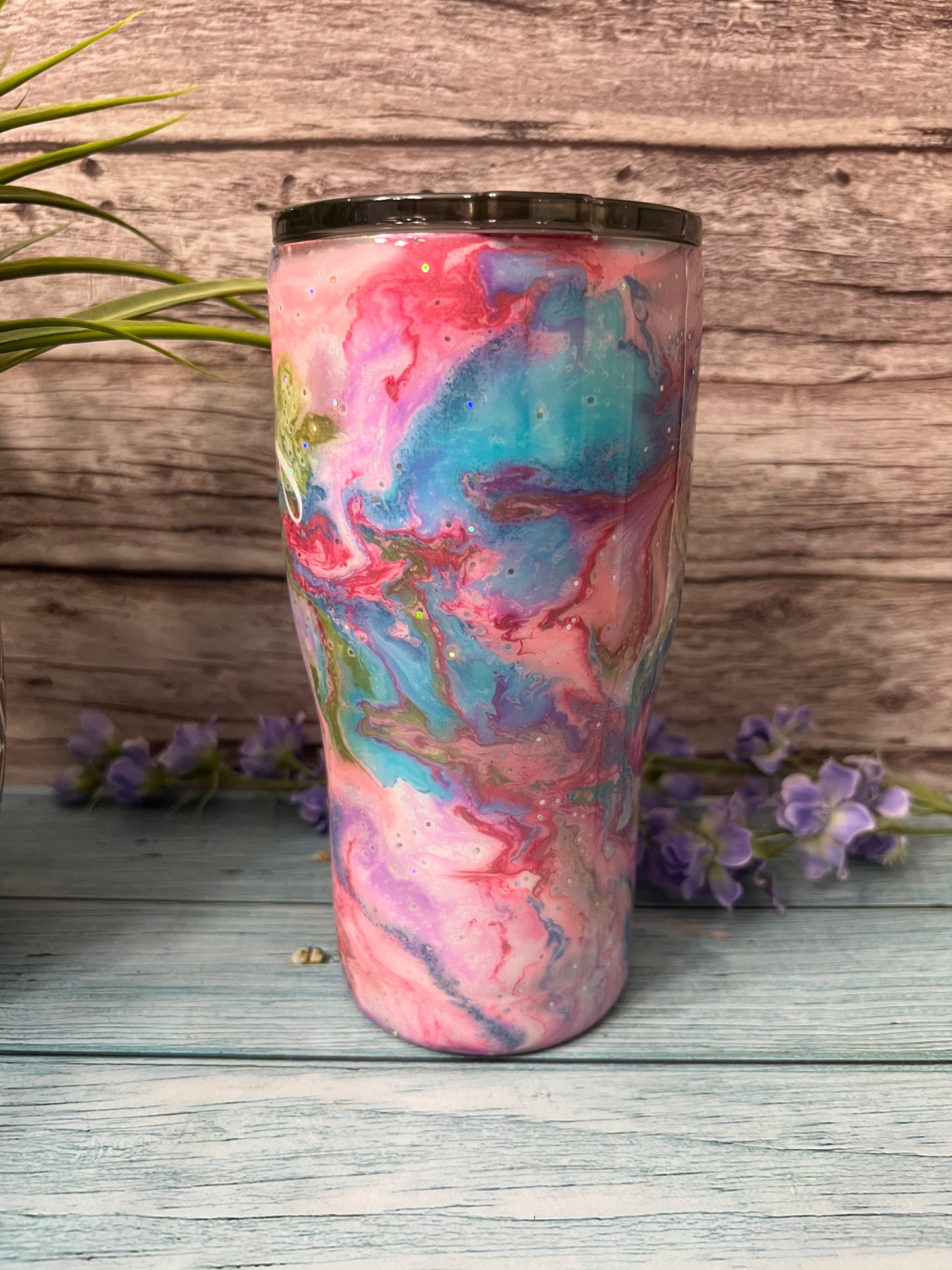 Mermaid Marble Handmade Custom Epoxy Tumbler