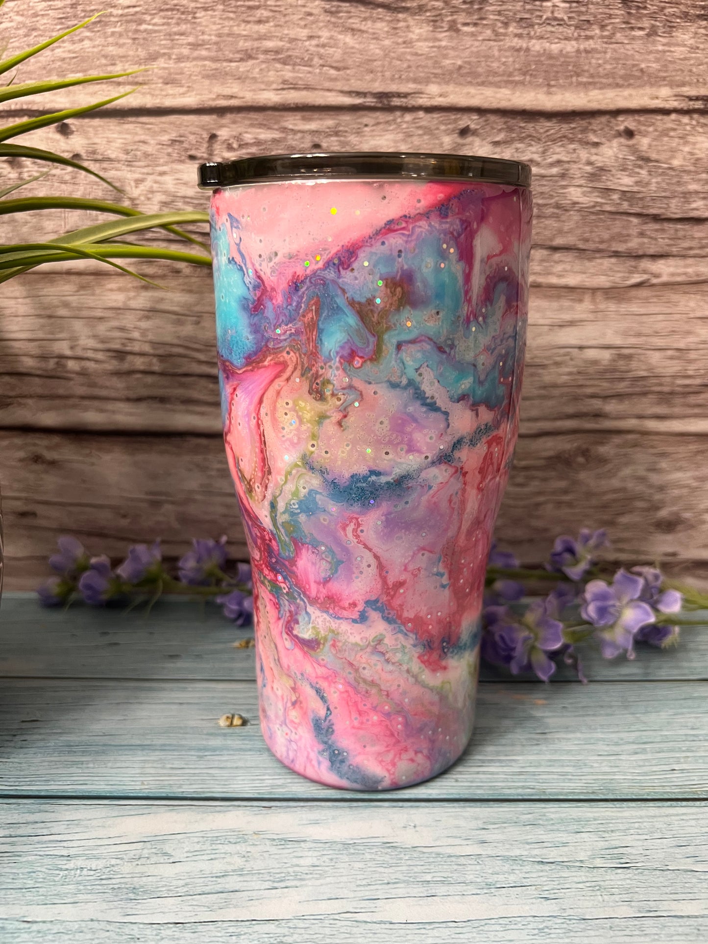 Mermaid Marble Handmade Custom Epoxy Tumbler