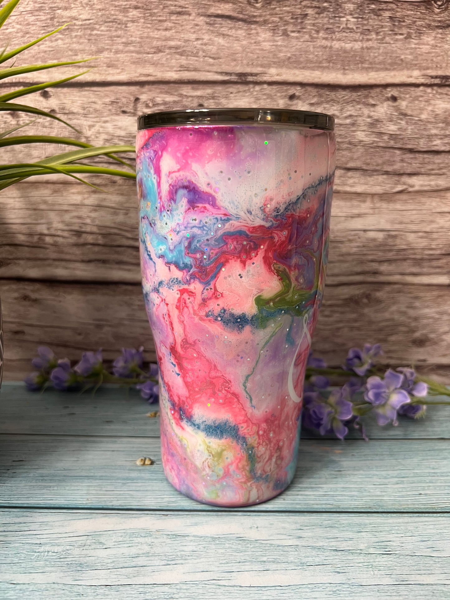 Mermaid Marble Handmade Custom Epoxy Tumbler