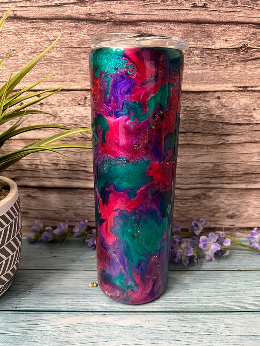 Bubblegum Handmade Custom Epoxy Tumbler