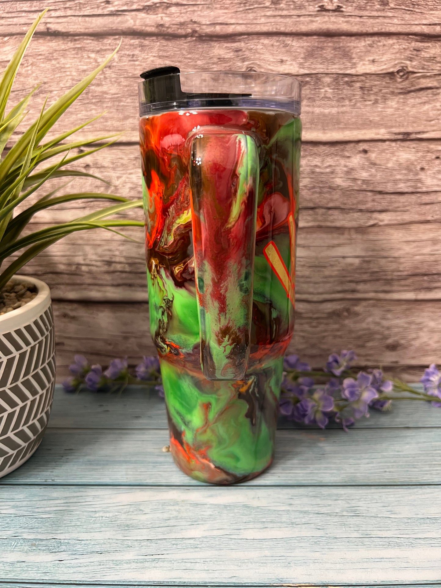 Fall Latte Handmade Custom Epoxy Tumbler