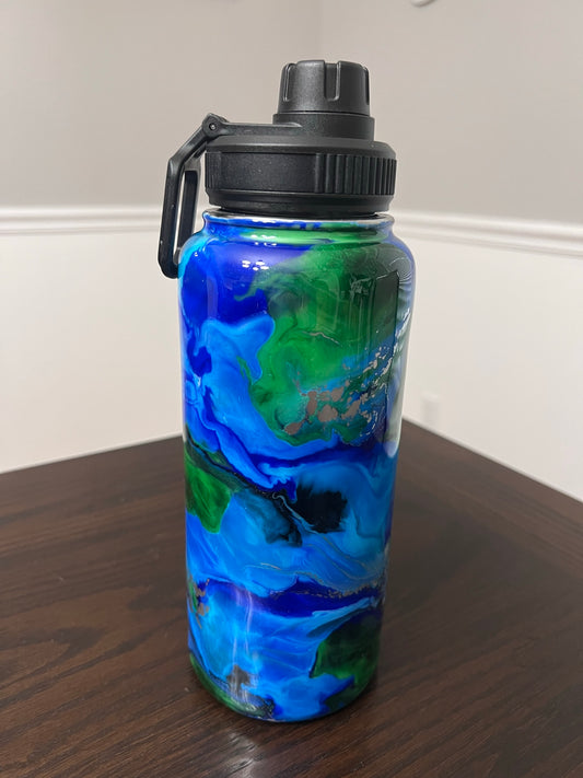 Deep Sea Handmade Custom Epoxy Tumbler