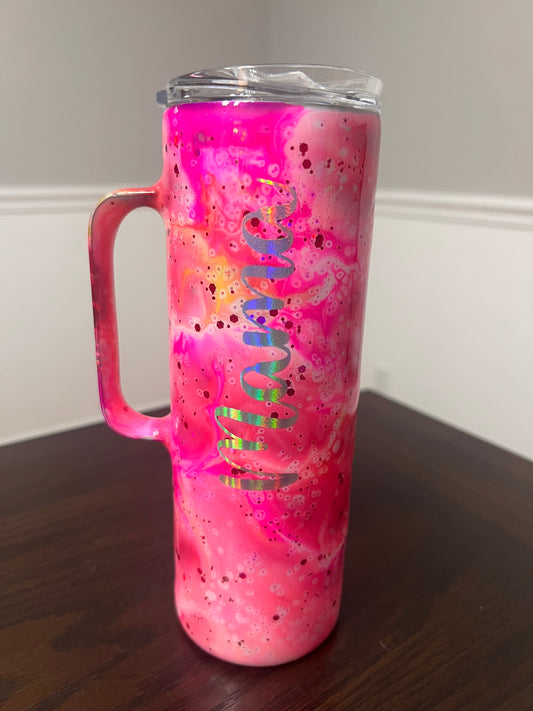 Strawberry Handmade Custom Epoxy Tumbler