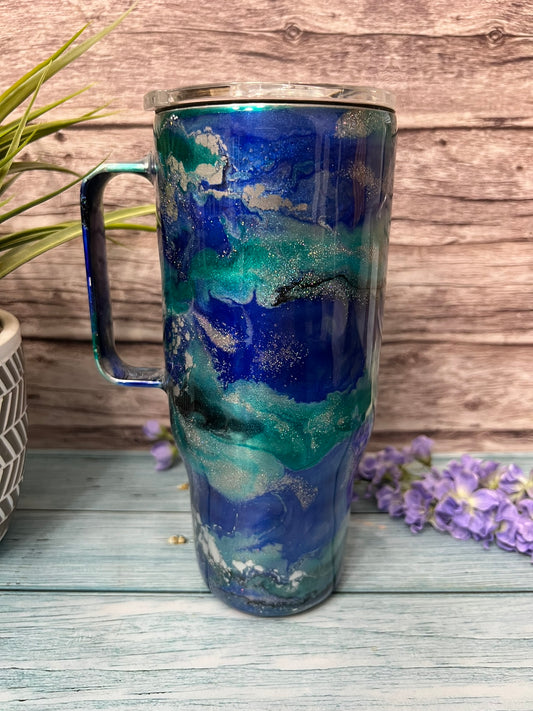 Frosty Handmade Custom Epoxy Tumbler