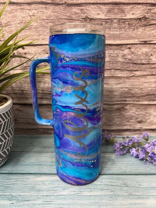 Enchanted Mermaid Handmade Custom Epoxy Tumbler