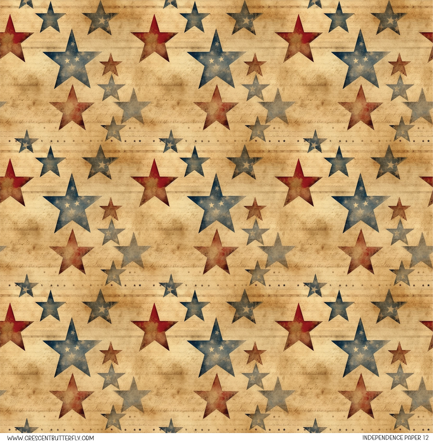 Independence Paper 12 Pattern Vinyl Sheet/Wrap