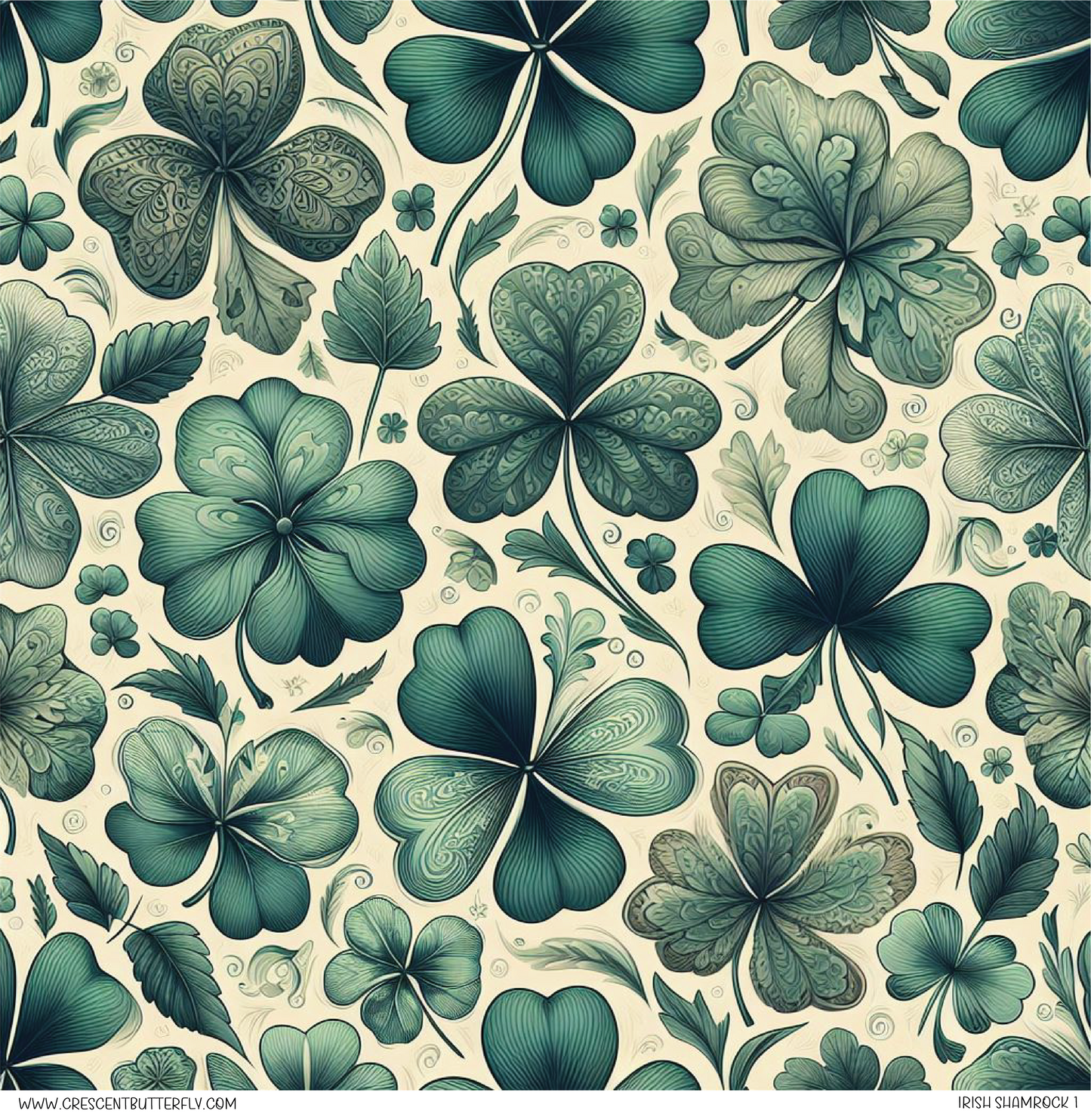 Irish Shamrock 1 Vinyl Sheet/Wrap