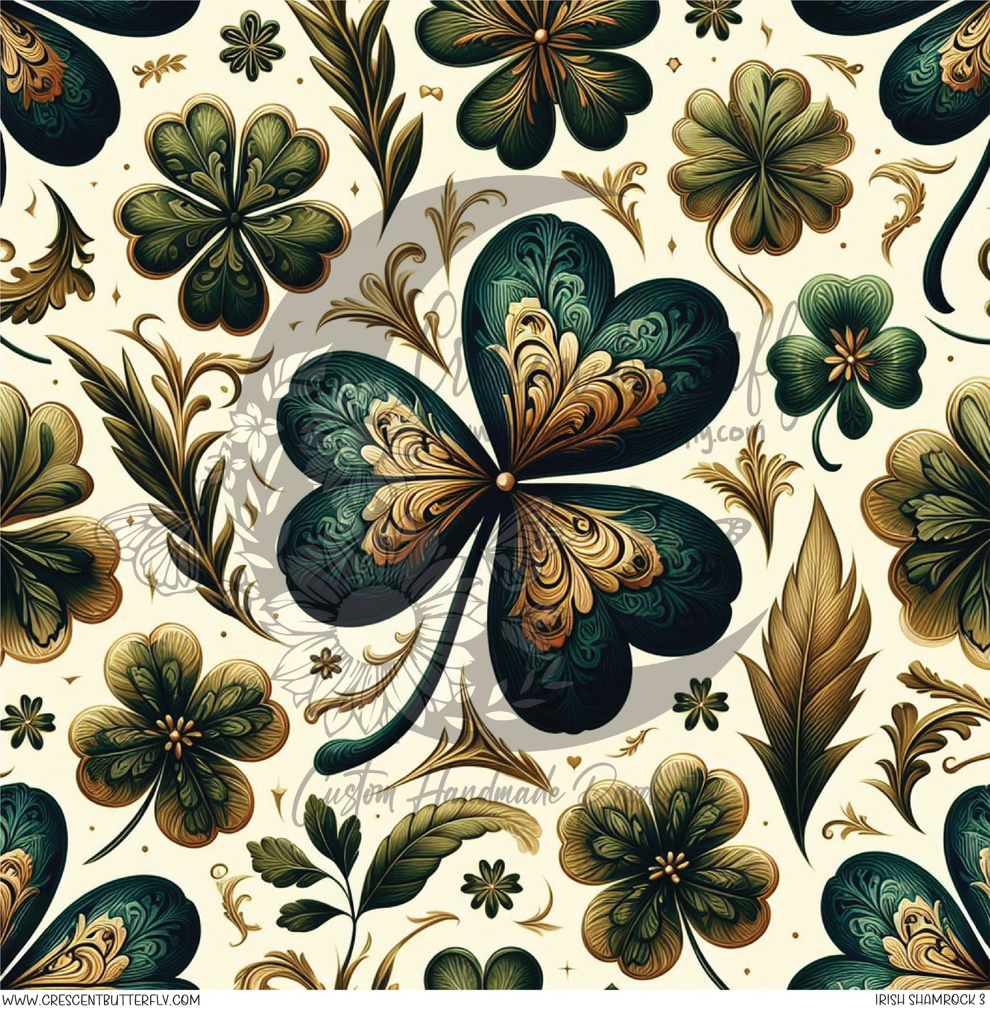 Irish Shamrock 3 Printed Vinyl Sheet/Wrap