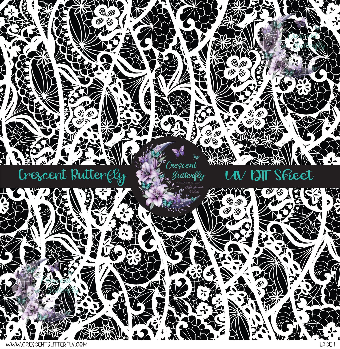 Lace 1 10x10 UV DTF Sheet