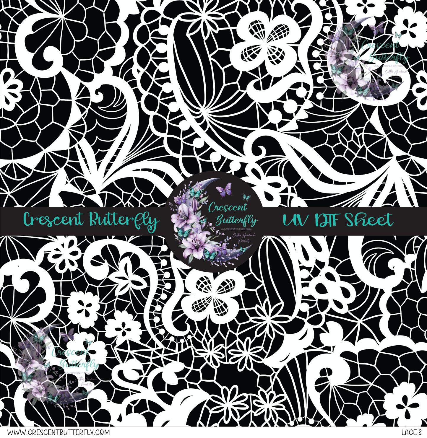 Lace 3 10x10 UV DTF Sheet