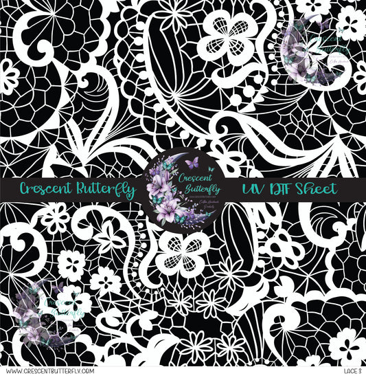 Lace 3 10x10 UV DTF Sheet