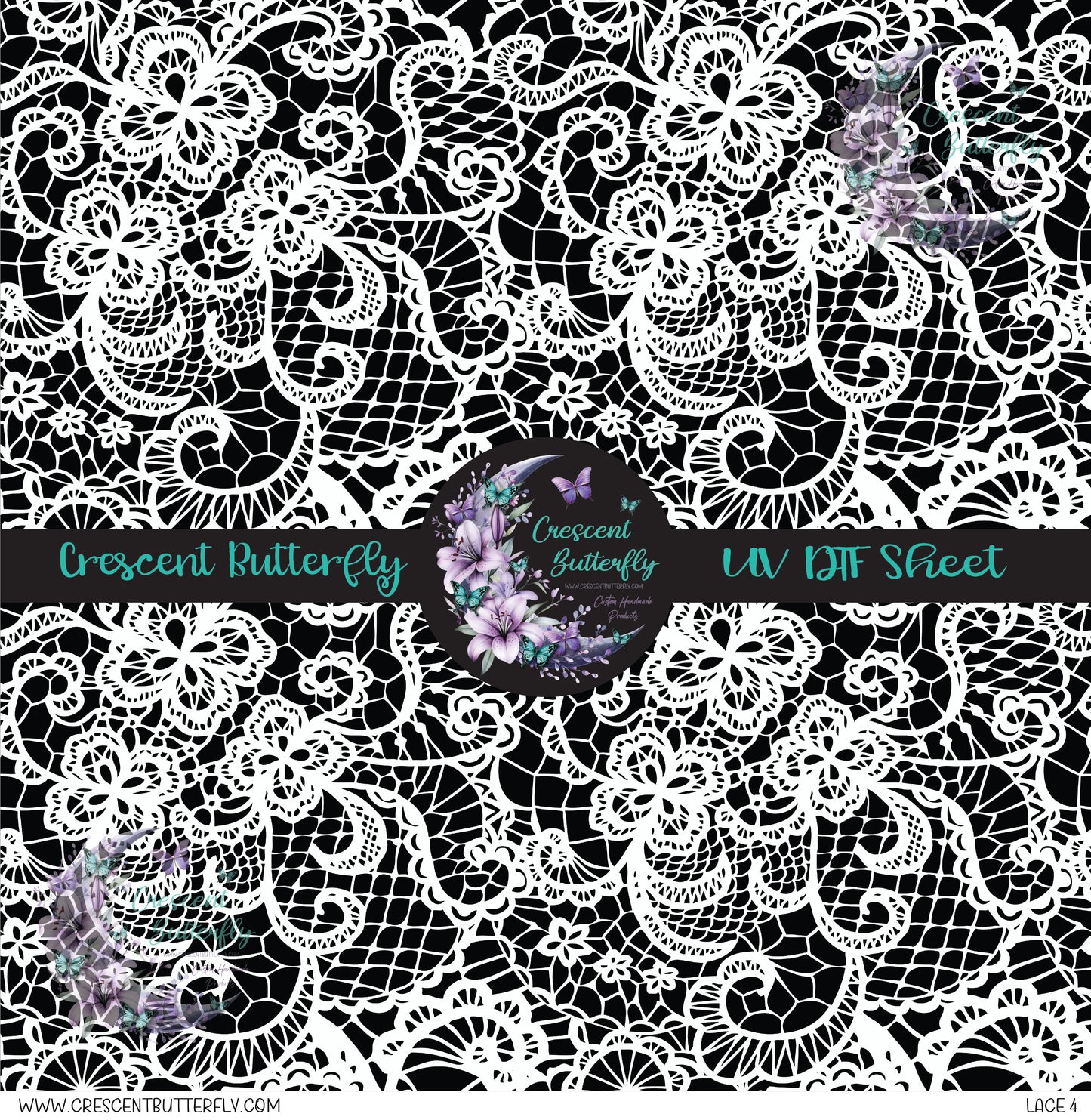 Lace 4 10x10 UV DTF Sheet