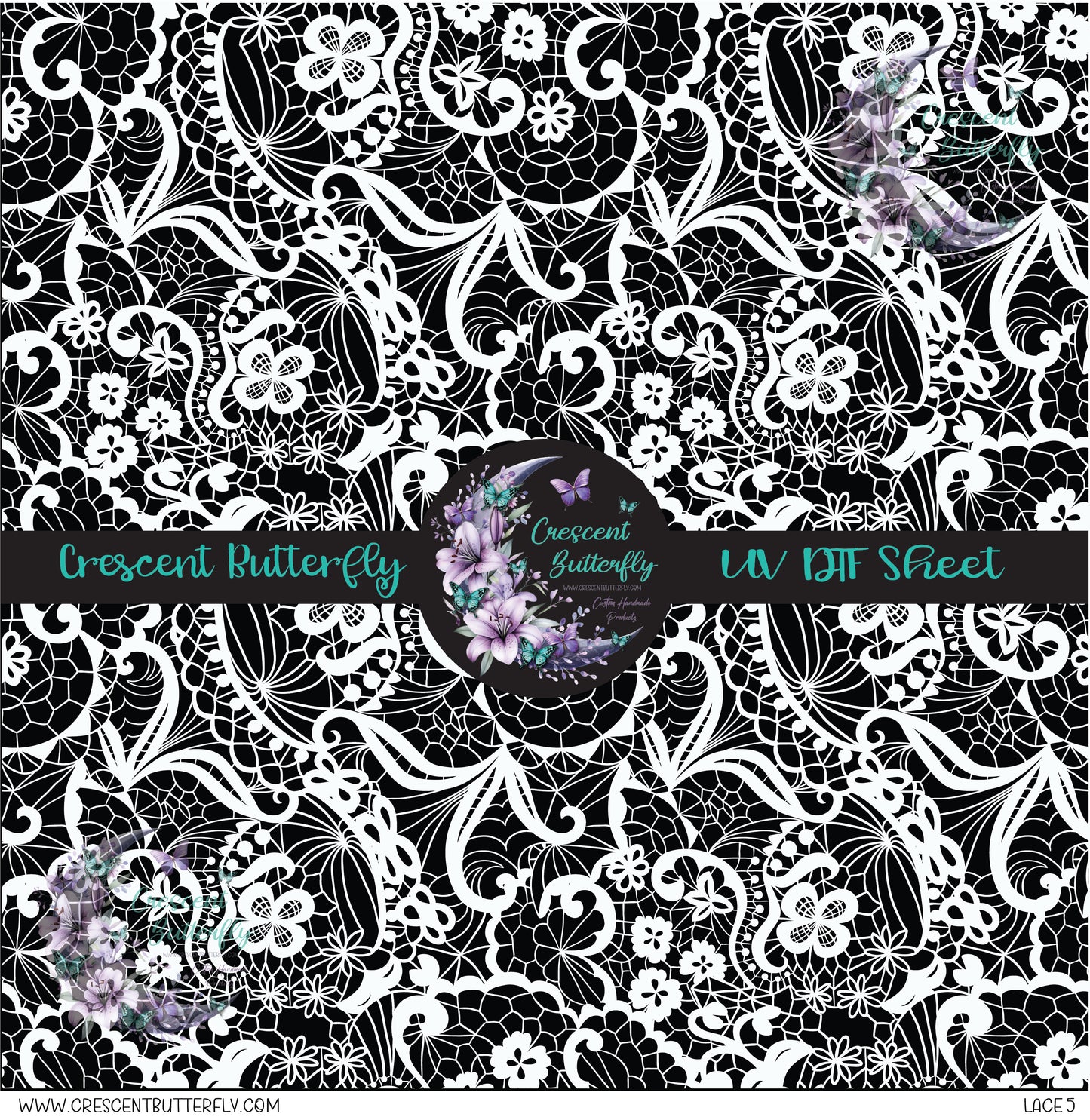 Lace 5 10x10 UV DTF Sheet