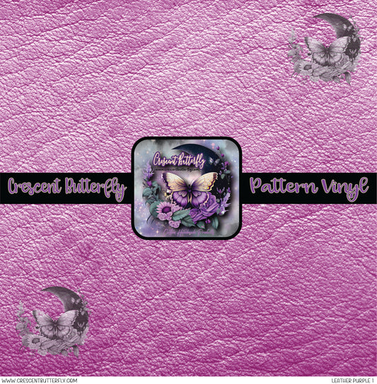 Leather Purple 1 Printed Vinyl Sheet/Wrap