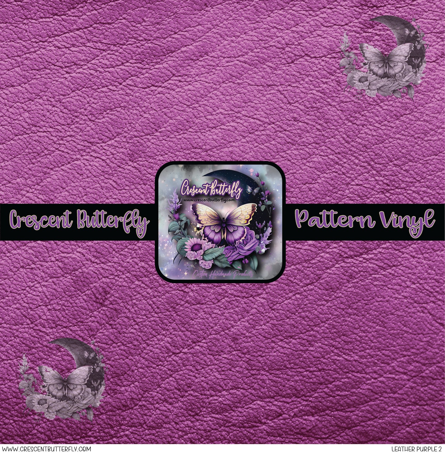 Leather Purple 2 Printed Vinyl Sheet/Wrap