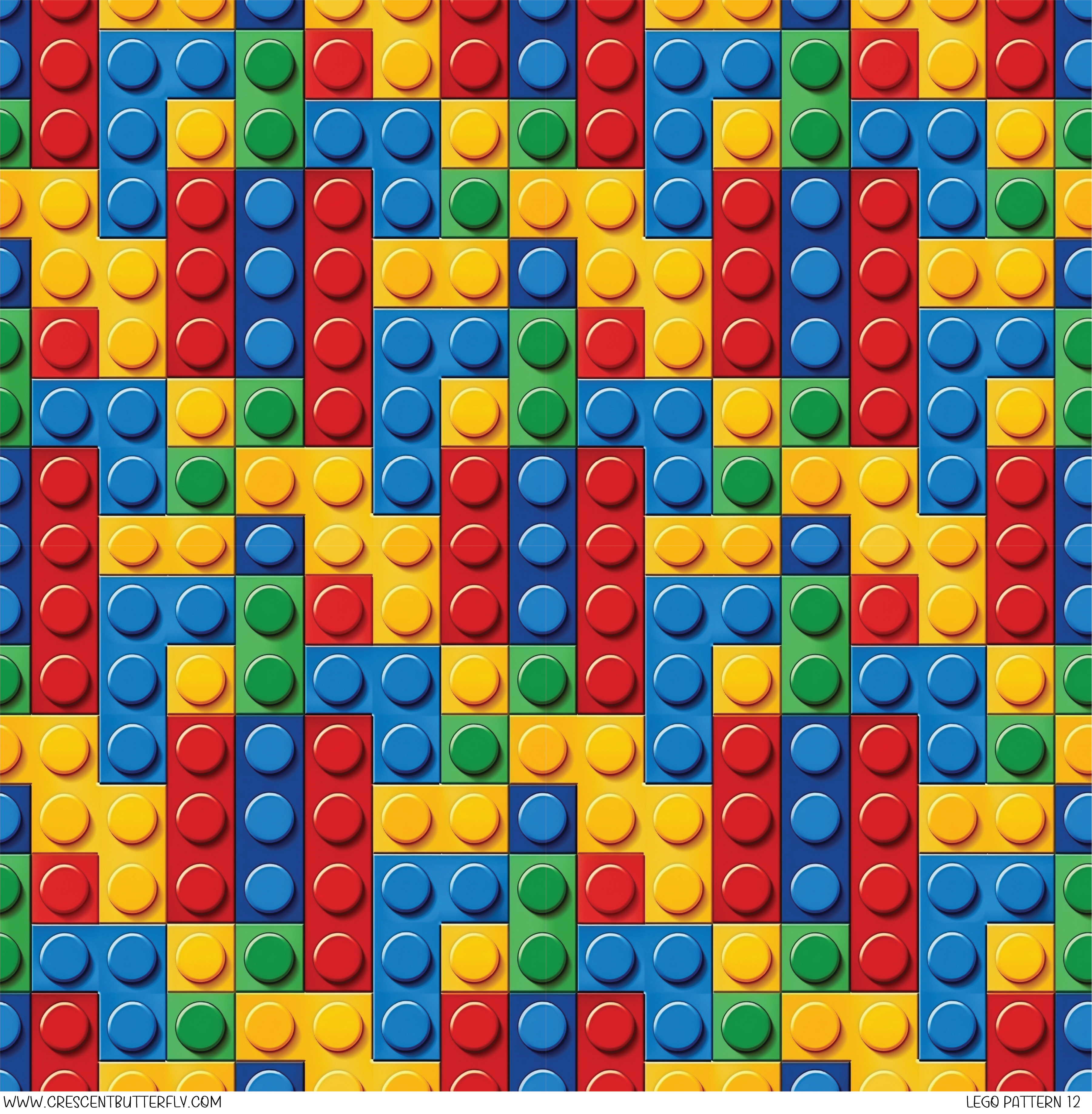 Lego Pattern One Color Lego Pattern 12 Pattern Vinyl Sheet/Wrap – Crescent Butterfly Design Co.