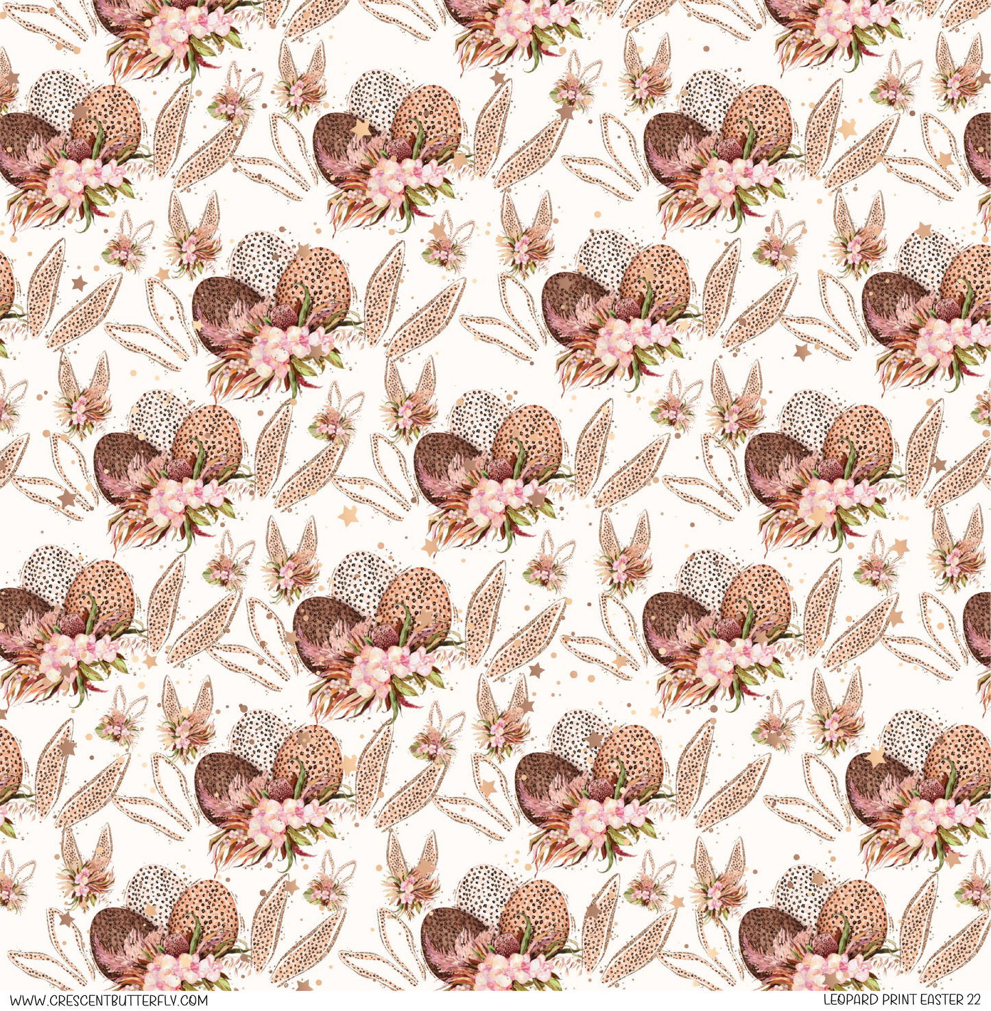 Leopard Print Easter 22 Pattern Vinyl Sheet/Wrap