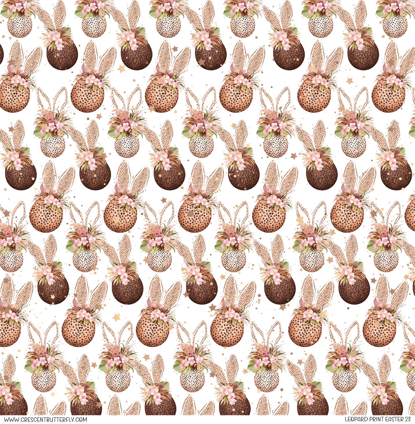 Leopard Print Easter 23 Pattern Vinyl Sheet/Wrap