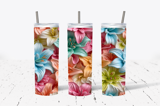 Lily Flower 10 3D Sublimation Tumbler