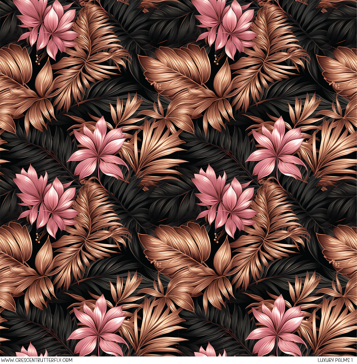 Luxury Palms 1 Pattern Vinyl Sheet/Wrap