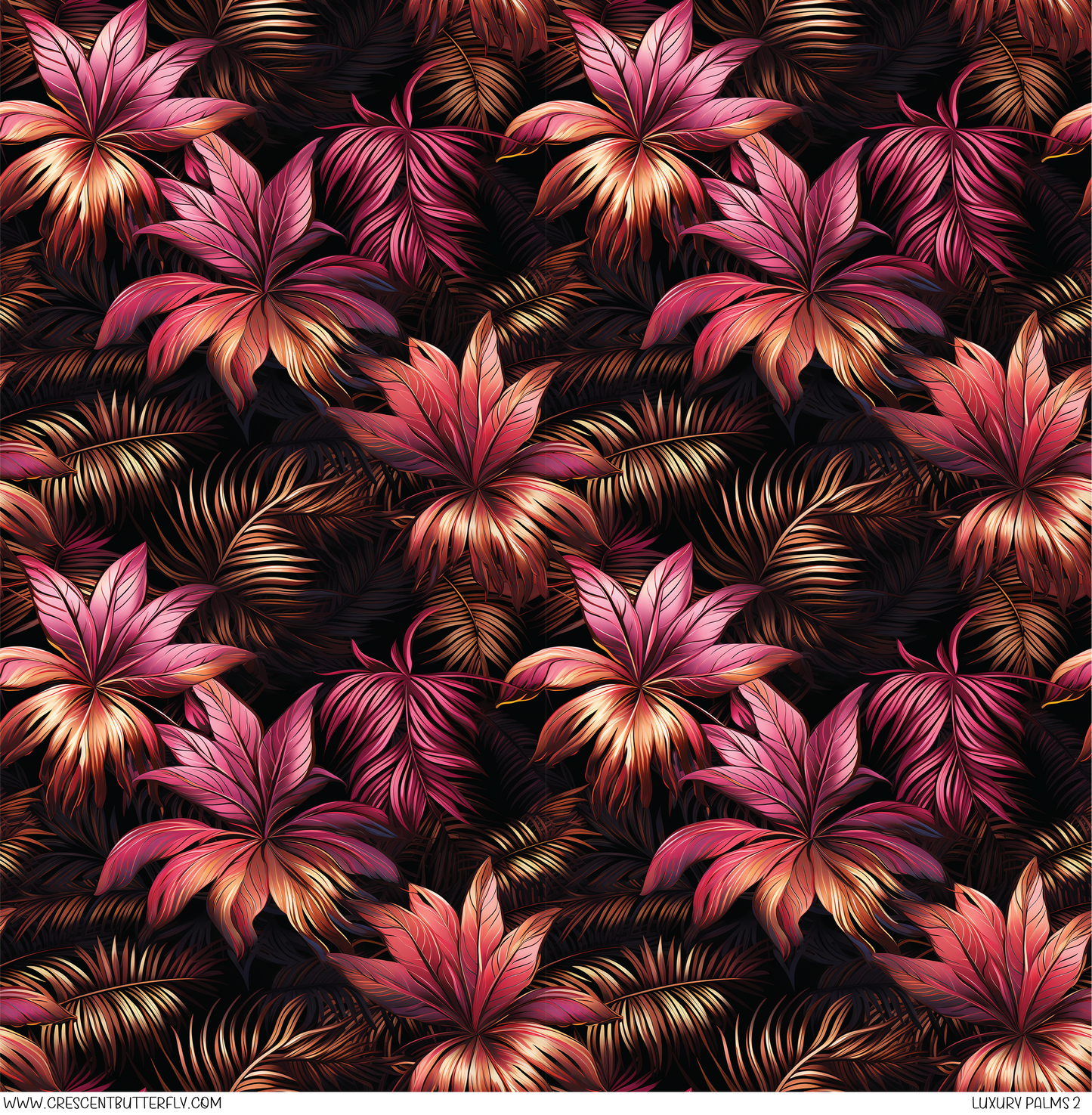 Luxury Palms 2 Pattern Vinyl Sheet/Wrap