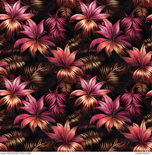 Luxury Palms 2 Pattern Vinyl Sheet/Wrap