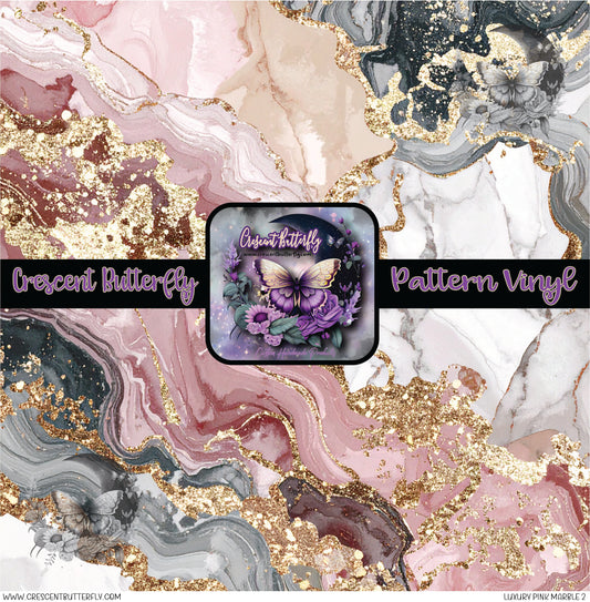 Luxury Pink Marble 2 Printed Vinyl Sheet/Wrap