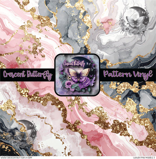 Luxury Pink Marble 3 Printed Vinyl Sheet/Wrap