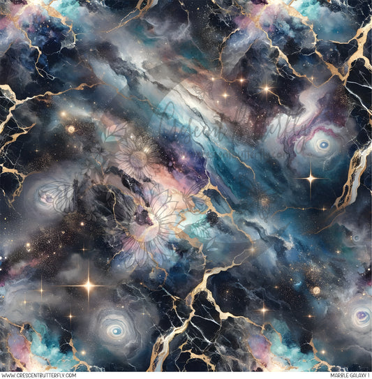 Marble Galaxy 1 Printed Vinyl Sheet/Wrap