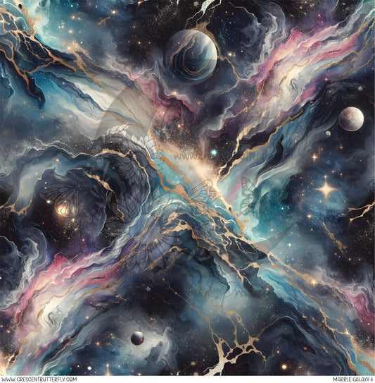 Marble Galaxy 4 Printed Vinyl Sheet/Wrap