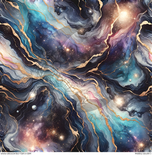 Marble Galaxy 5 Printed Vinyl Sheet/Wrap