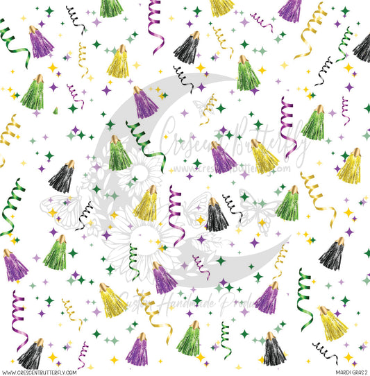 Mardi Gras 2 Printed Vinyl Sheet/Wrap