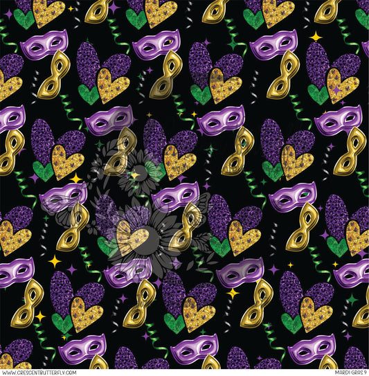 Mardi Gras 9 Printed Vinyl Sheet/Wrap
