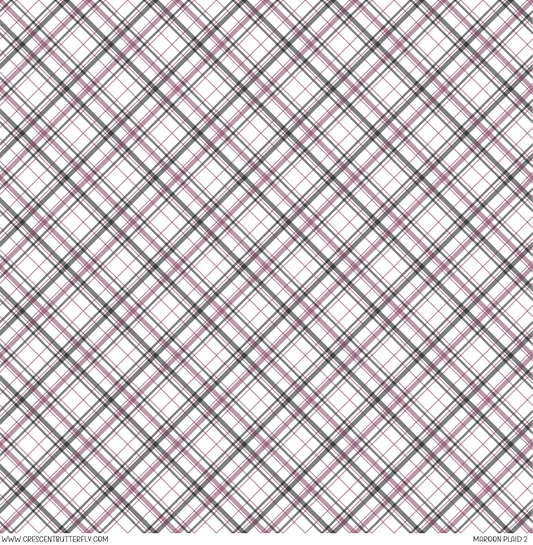 Maroon Plaid 2 Vinyl Sheet/Wrap